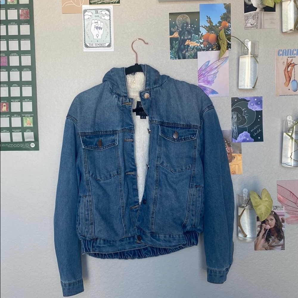 Fleece lined jean jacket